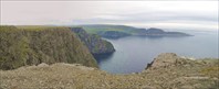 Вид с мыса Nordkapp в сторону мыса Knivskjelodden